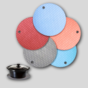 Silicone Mats for Kitchen Counter Set of 4 Trivets for Hot Pots